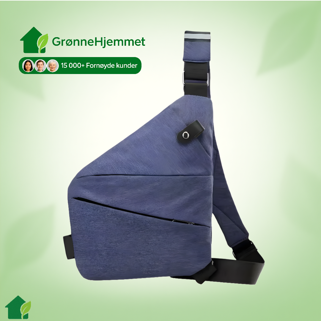 StrideSafe™ multifunktionel tyverisikret crossbody-taske