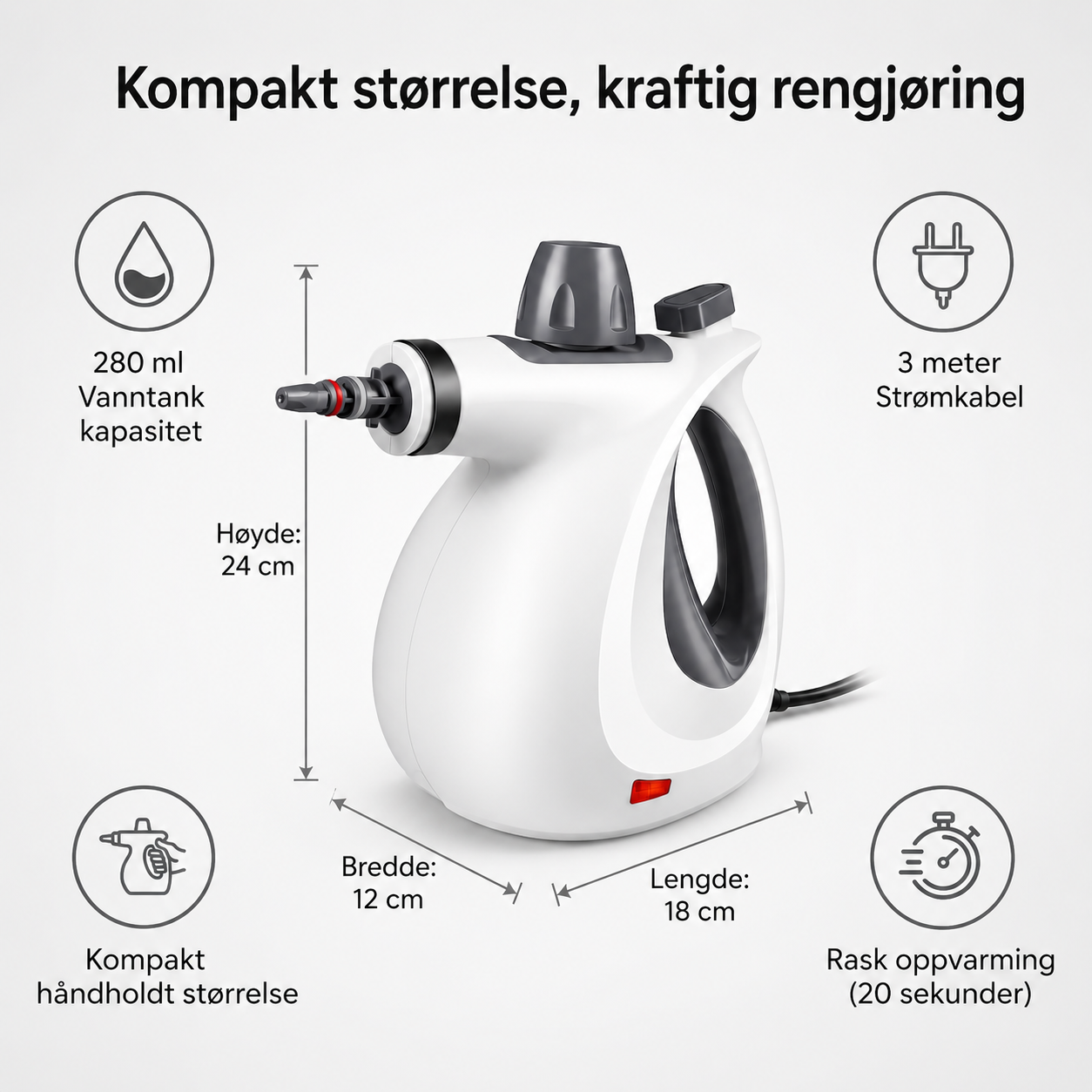 NordicSteam Pro™ - Gør dit hjem renere på ingen tid.